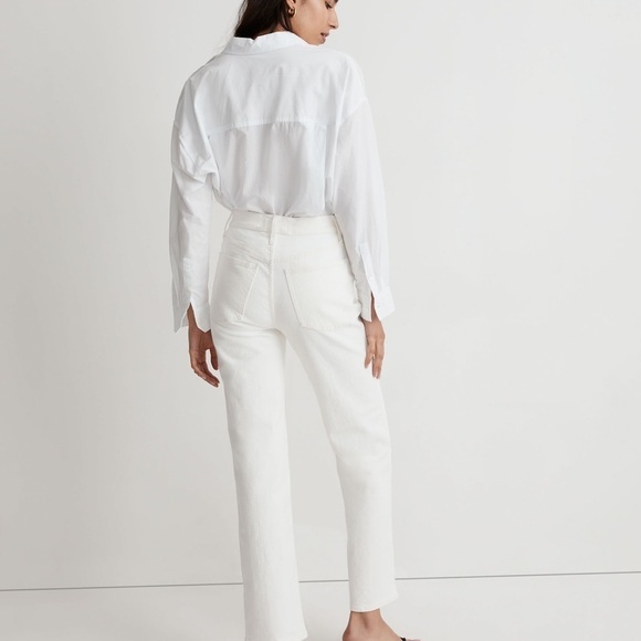 The Perfect vintage straight jeans in bone - Picture 4 of 12